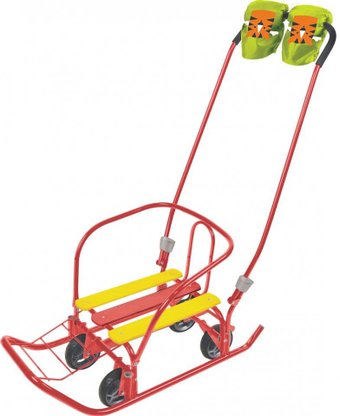 Санки Nika Ветерок 7 Универсал с рукавичками (голубой)