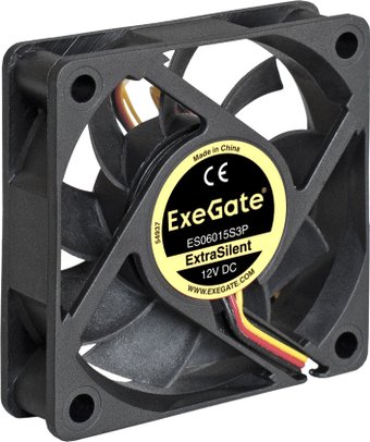 Вентилятор для корпуса ExeGate ExtraSilent ES06015S3P EX283369RUS
