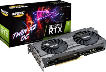 Видеокарта Inno3D GeForce RTX 3070 Twin X2 LHR 8GB GDDR6 N30702-08D6-171032LH
