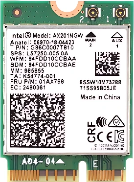 Wi-Fi/Bluetooth адаптер Intel AX201NGWGNVW