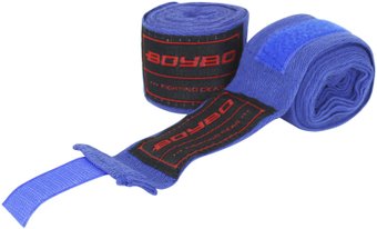 Бинт боксерский BoyBo Хлопок/эластан 4.5м (черный)