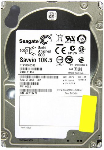 Жесткий диск Seagate Savvio 10K.5 300GB ST9300605SS