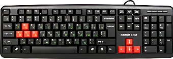 Клавиатура Nakatomi KN-02U Black-Red