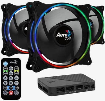 Набор вентиляторов с контроллером AeroCool Eclipse 12 Pro