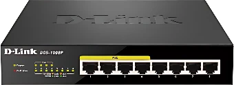 Неуправляемый коммутатор D-Link DGS-1008P/E1A