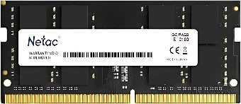 Оперативная память Netac Basic 16ГБ DDR5 SODIMM 4800 МГц NTBSD5N48SP-16