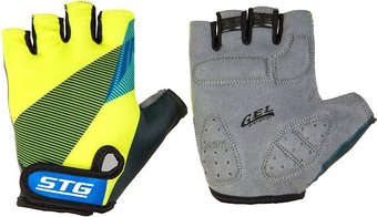Перчатки STG Х87910 S (черный/салатовый/синий)