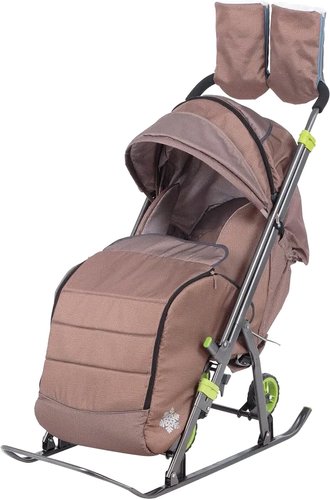 Санки-коляска Galaxy Kids 3-2C (бронза)