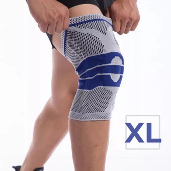 Суппорт колена USBTOP 557262 (XL, серо-синий)