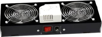Блок вентиляторов для серверного шкафа Lande LN-FAN-THM-2FWM-BL