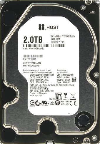 Жесткий диск HGST Ultrastar 7K2 2TB