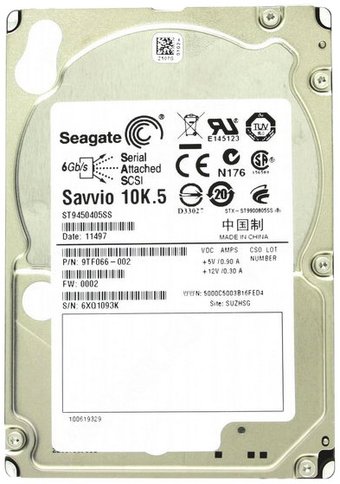 Жесткий диск Seagate Savvio 10K.5 450GB (ST9450405SS)