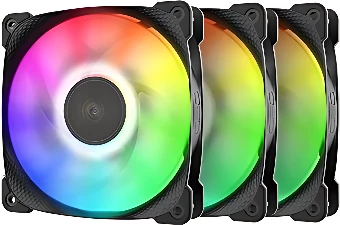 Набор вентиляторов Geometric Future Squama 2501 ARGB Triple Pack (черный)