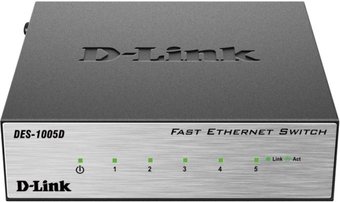 Неуправляемый коммутатор D-Link DES-1005D/O2B
