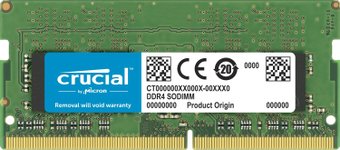 Оперативная память Crucial 8GB DDR4 SODIMM PC4-25600 CT8G4SFS832A