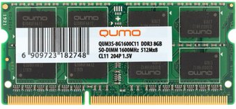 Оперативная память QUMO QUM3S-8G1600C11