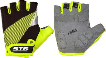 Перчатки STG Х87911 M (черный/салатовый)