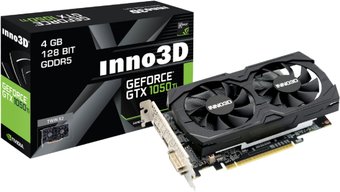 Видеокарта Inno3D GeForce GTX 1050 Ti Twin X2 4GB GDDR5 N105K-2DDV-M5CM