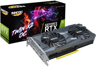 Видеокарта Inno3D GeForce RTX 3060 Ti Twin X2 OC LHR 8GB N306T2-08D6X-119030DH