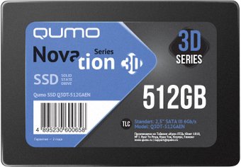 SSD QUMO Novation 3D TLC 512GB Q3DT-512GAEN