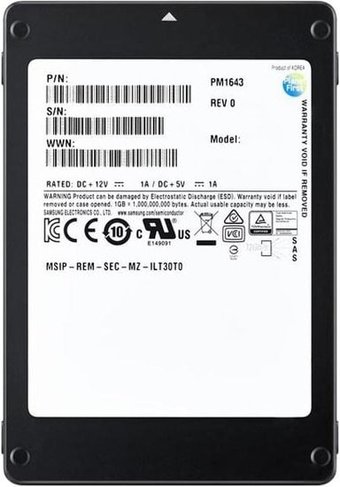 SSD Samsung PM1643a 1.92TB MZILT1T9HBJR-00007
