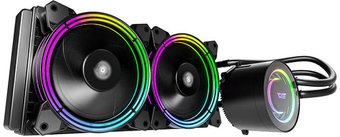 Жидкостное охлаждение для процессора dark Flash TR240 RGB (черный)
