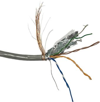 Кабель ExeGate SFTP4-C5e-CU-S24-IN-PVC-GY-305-FLUKE SFTP EX281809RUS