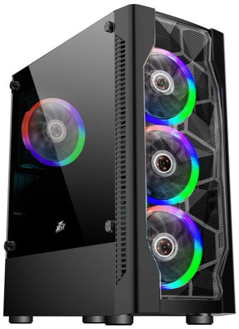 Корпус 1stPlayer DK D4 Black D4-BK-4R1