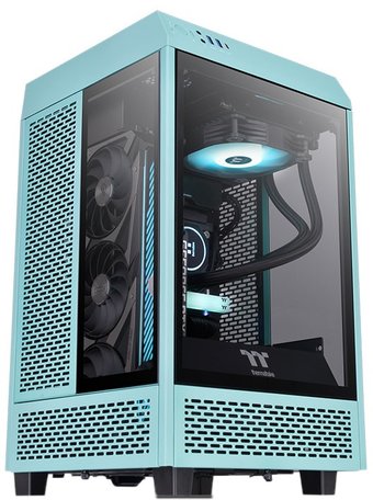 Корпус Thermaltake The Tower 100 Mini Turquoise CA-1R3-00SBWN-00