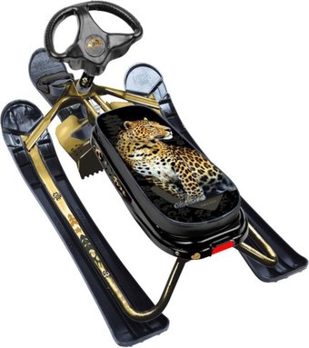 Снегокат Nika СНК/Л2 (леопард/золотистый каркас)