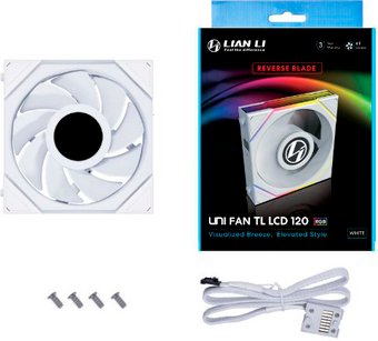 Вентилятор для корпуса Lian Li Uni Fan TL LCD 120 Reverse G99.12RTLLCD1W.R0