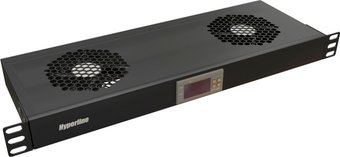 Блок вентиляторов для серверного шкафа Hyperline TRFA-WB-MICR-2F-RAL9004