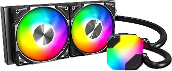 Жидкостное охлаждение для процессора Montech HyperFlow ARGB 240 (черный)