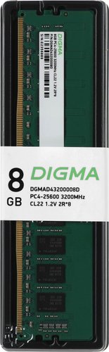 Оперативная память Digma 8ГБ DDR4 3200 МГц DGMAD43200008D