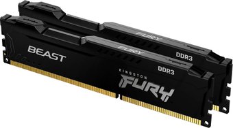 Оперативная память Kingston FURY Beast 2x4GB DDR3 PC3-12800 KF316C10BBK2/8