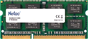 Оперативная память Netac Basic 8GB DDR3 SODIMM PC3-12800 NTBSD3N16SP-08