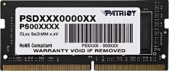 Оперативная память Patriot 8GB DDR4 SODIMM PC4-25600 PSD48G32002S