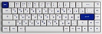 Клавиатура Akko 3068B Plus White & Blue