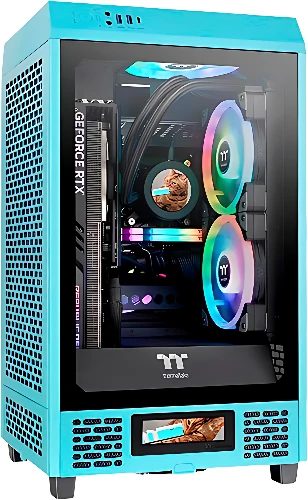 Корпус Thermaltake The Tower 200 Turquoise CA-1X9-00SBWN-00