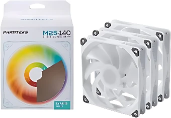 Набор вентиляторов Phanteks M25-140 D-RGB PH-F140M25_DRGB_PWM_WT01_3P