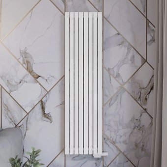 Дизайн-радиатор Faberg Quadro 1/50 (6 секций, белый RAL-9016)