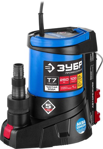 Дренажный насос Зубр Профессионал НПЧ-Т7-250