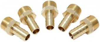 Фитинг FORSAGE Штуцер пневмат наруж резьба 1/2" елочка 10 мм F-MH08-06K (5 шт.)