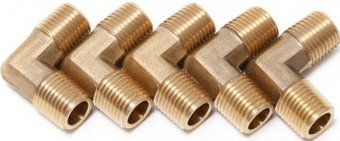Фитинг FORSAGE Соединитель угловой нар резьба 1/4"x1/4" F-MML04K (5 шт.)