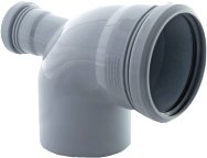 Фитинг РосТурПласт Отвод универсальный фронт тыл 110х50
