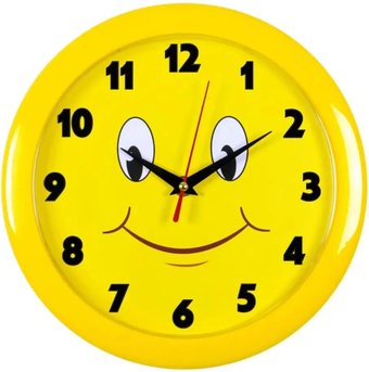 Настенные часы Бюрократ WallC-R81P23/Yellow