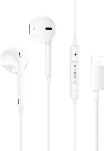 Наушники Borofone BM85 Lightning (белый)