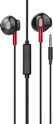 Наушники Hoco M57 (черный/красный)