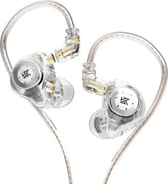 Наушники KZ Acoustics EDX Pro (без микрофона, прозрачный)