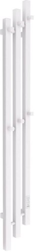 Полотенцесушитель Маргроид Ferrum Inaro 3 Cascade СНШ профильный 120*6*12 Белый матовый, скрытого монтажа, таймер справа